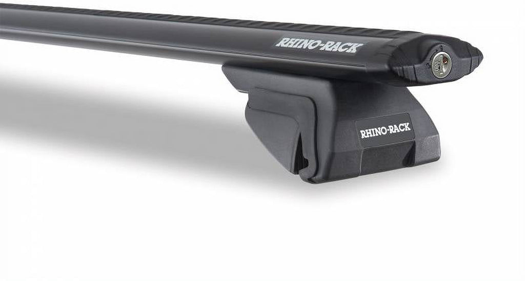Black 2 Bar Roof Rack System With Roof Rails J359