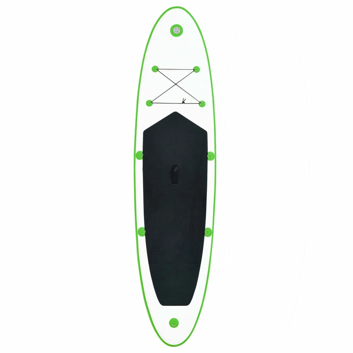 Green and White Inflatable Paddle Board Set N386937