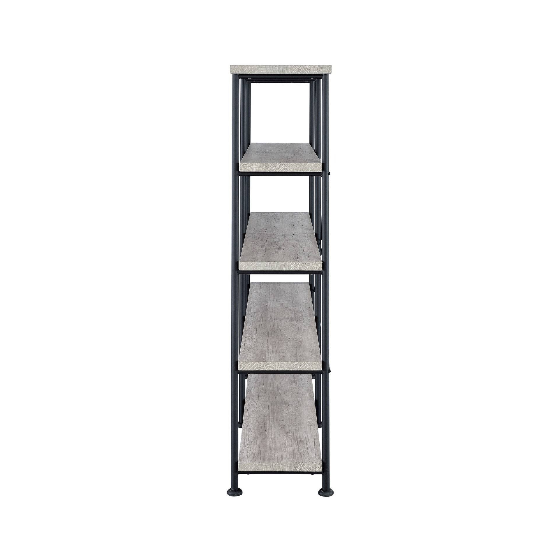 Antique Nutmeg Double-Wide Bookcase K6614