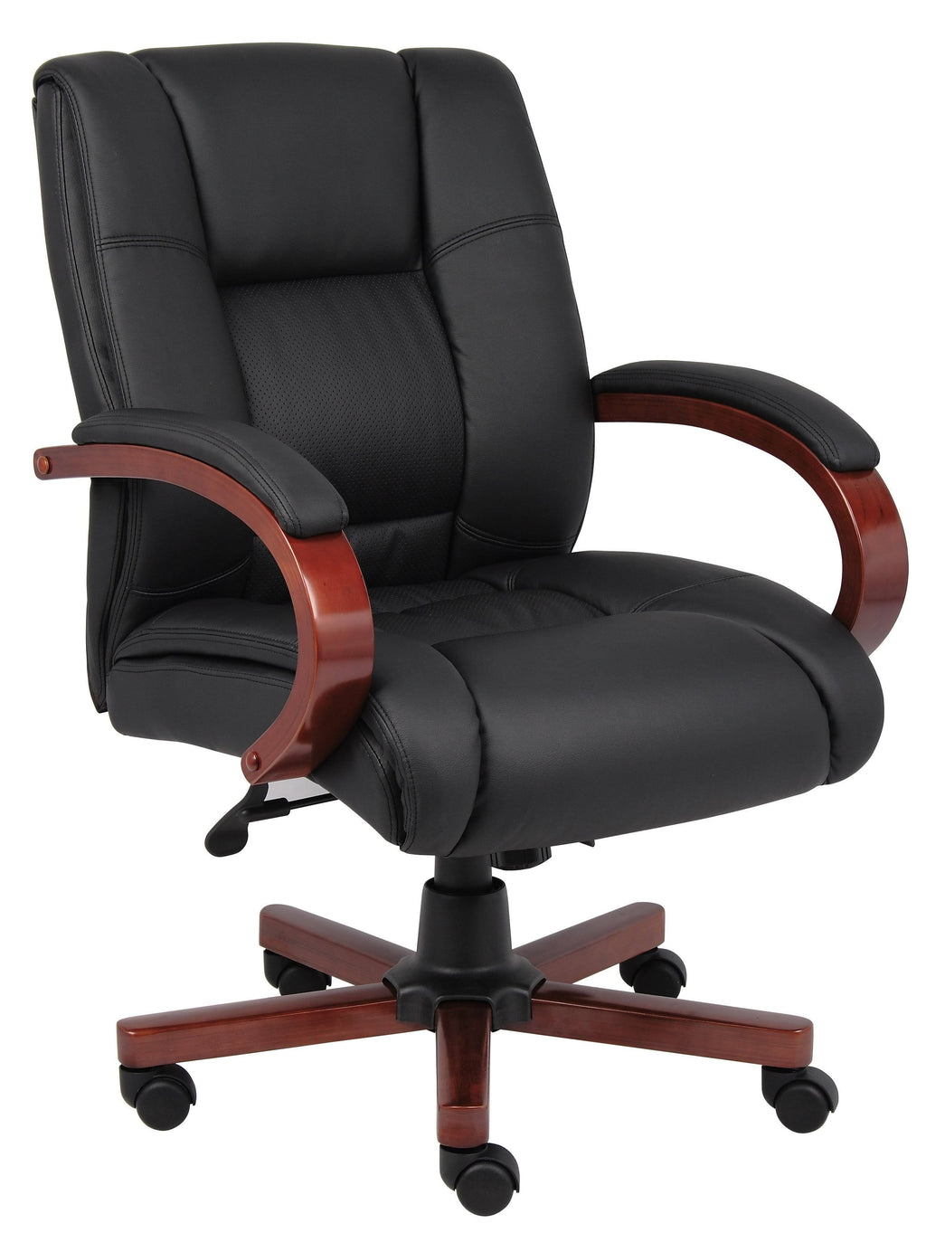 Cherry Mid Back Executive Wood Chair F2364
