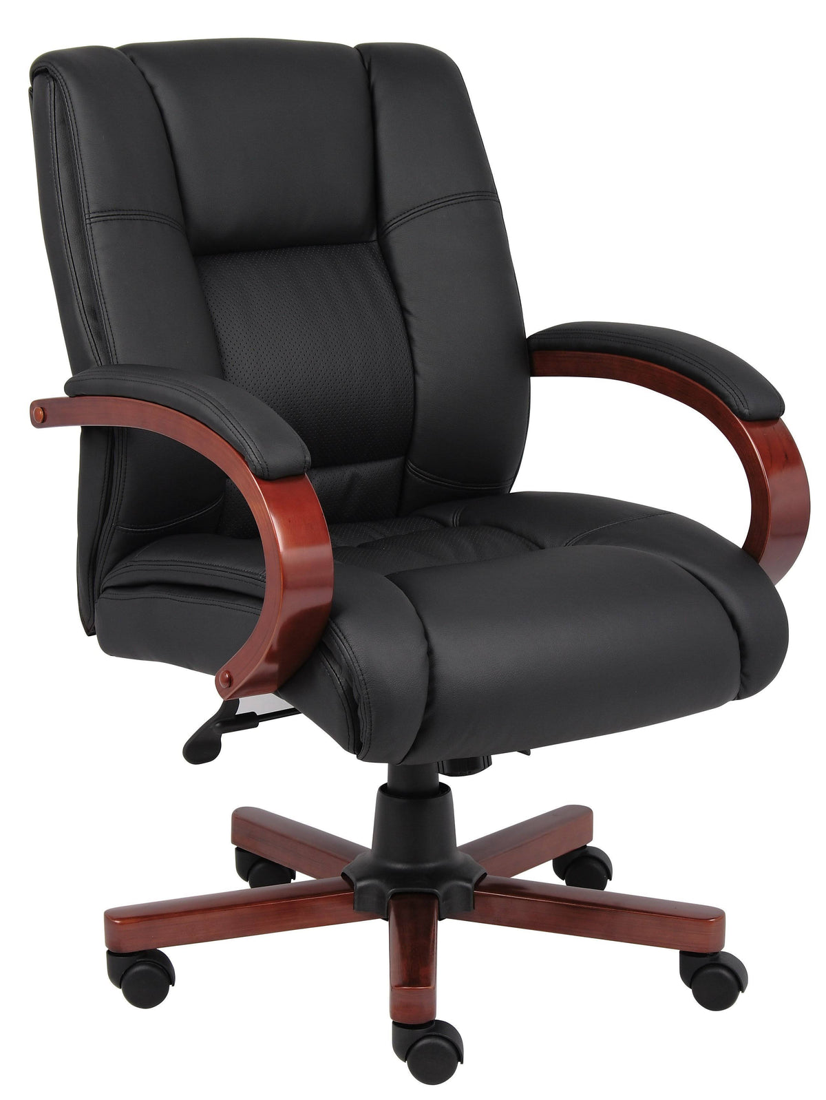 Cherry Mid Back Executive Wood Chair F2364