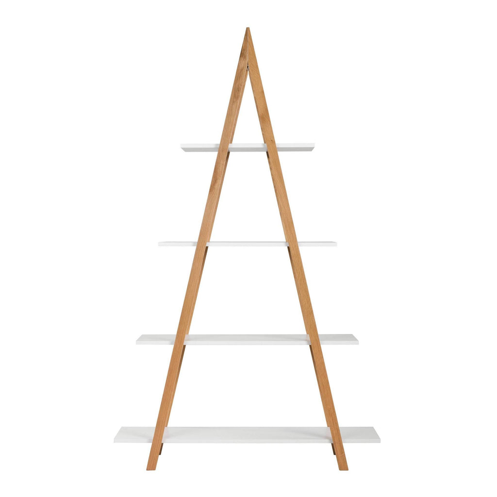 Oak/White Ladder Bookshelf B259415