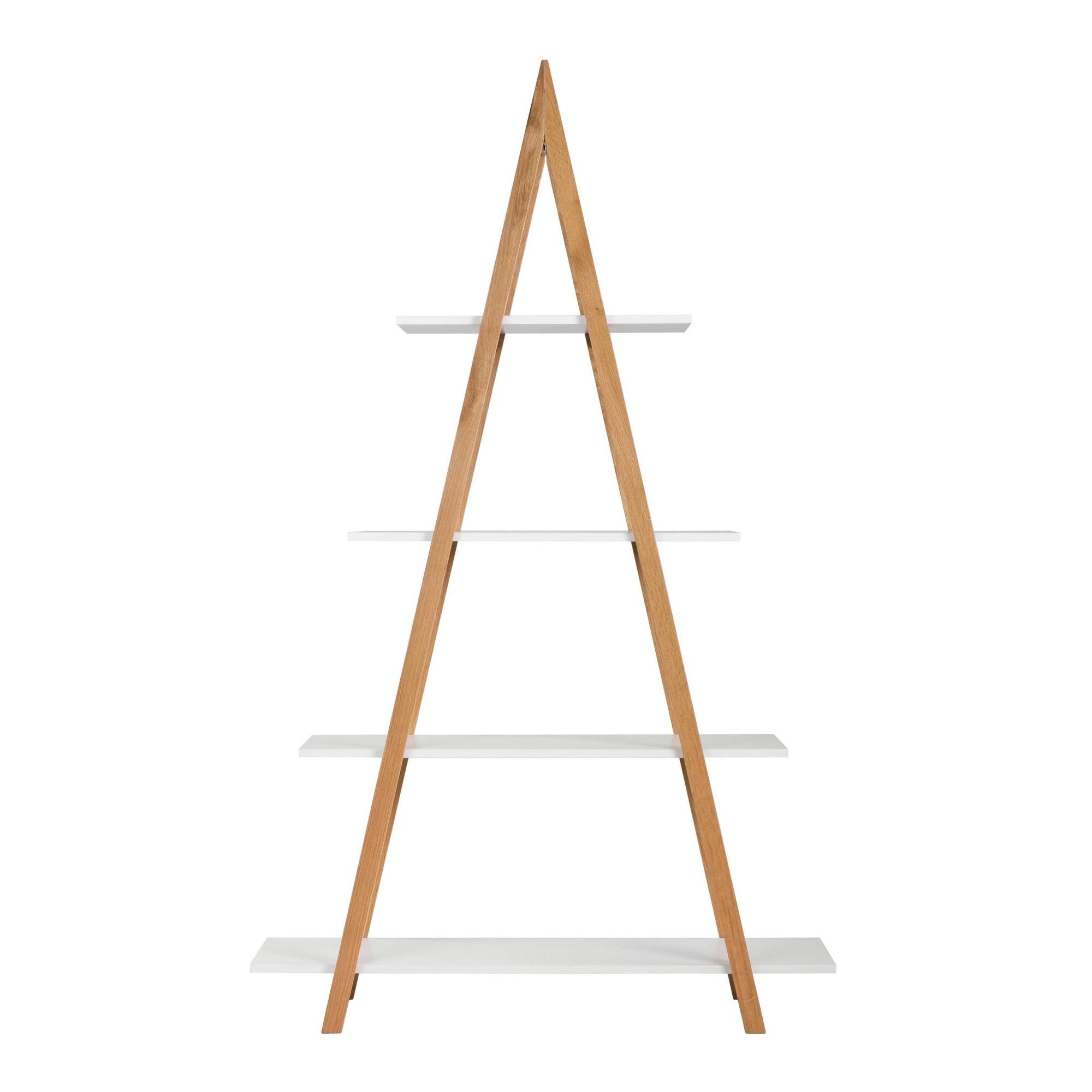 Oak/White Ladder Bookshelf B259415