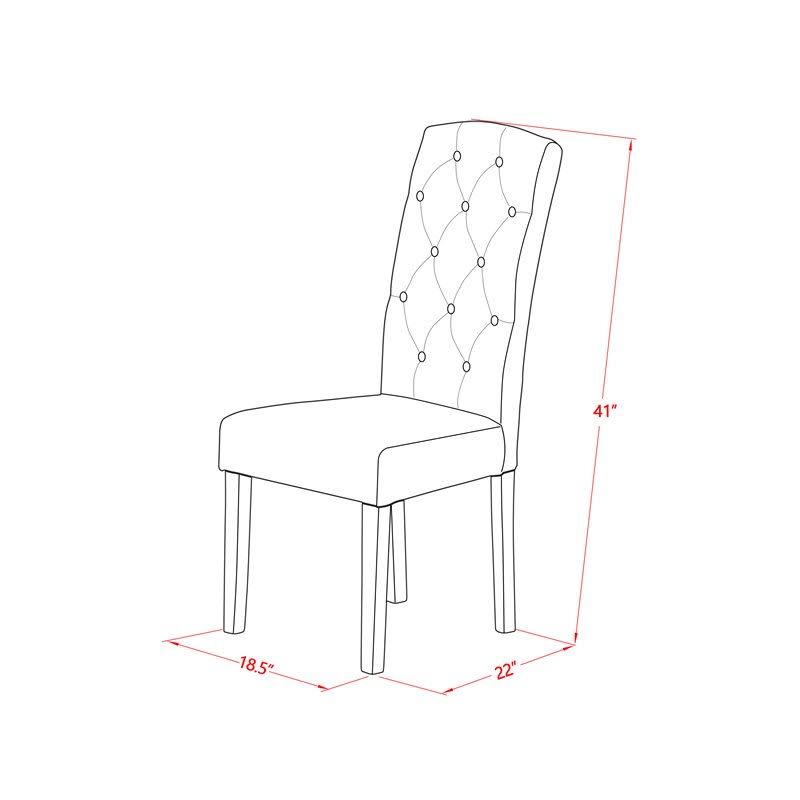 3 Piece Linen White Baby Blue Dinette Set A5570