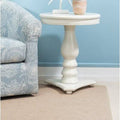 Pedestal End Table White U5982