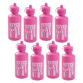Pink Ribbon Reusable BPA-Free Plastic Water Bottles Bulk 60 Ct F76067