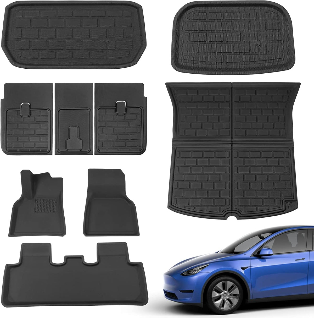 TPR Trunk Mat Cargo Liners Set of 9 K1195