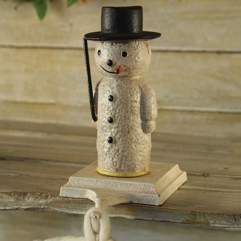 Cast Iron Snowman Stocking Holder X240853