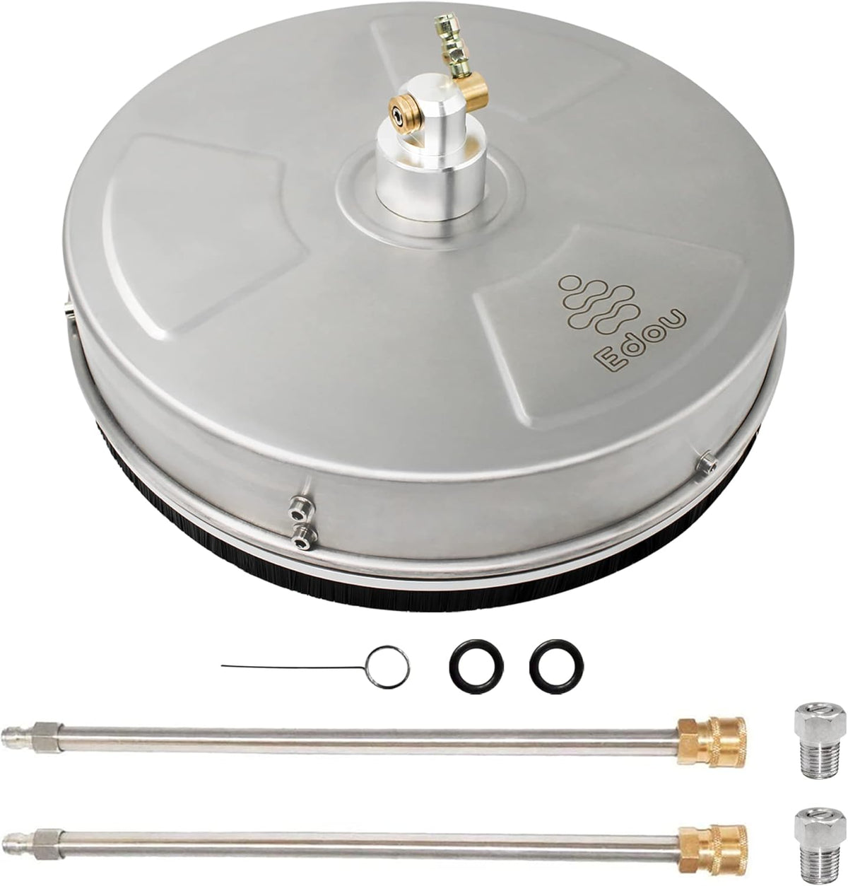 15-Inch Pressure Washer Surface Cleaner with Stainless Steel Housing, 2 Replacement Nozzles, 4000 PSI Y881228