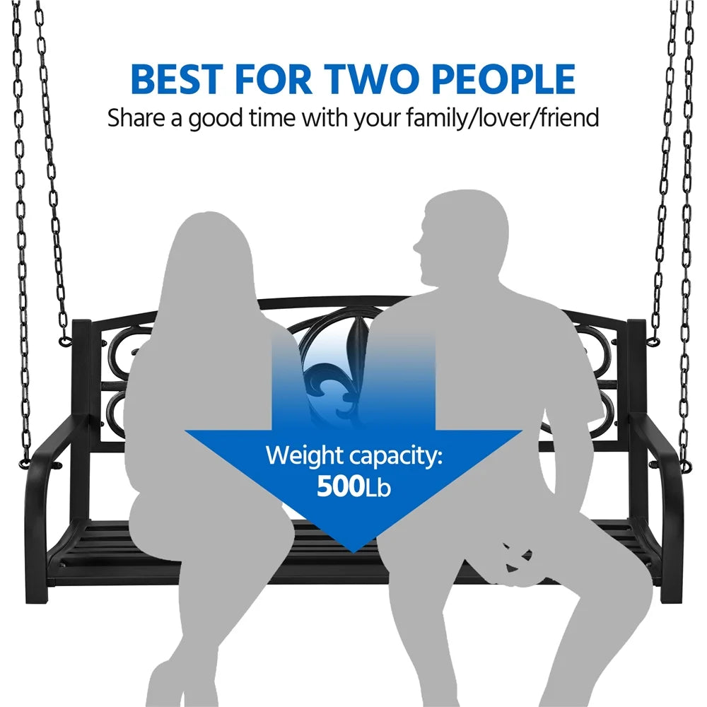 Black Iron Porch Swing V94333