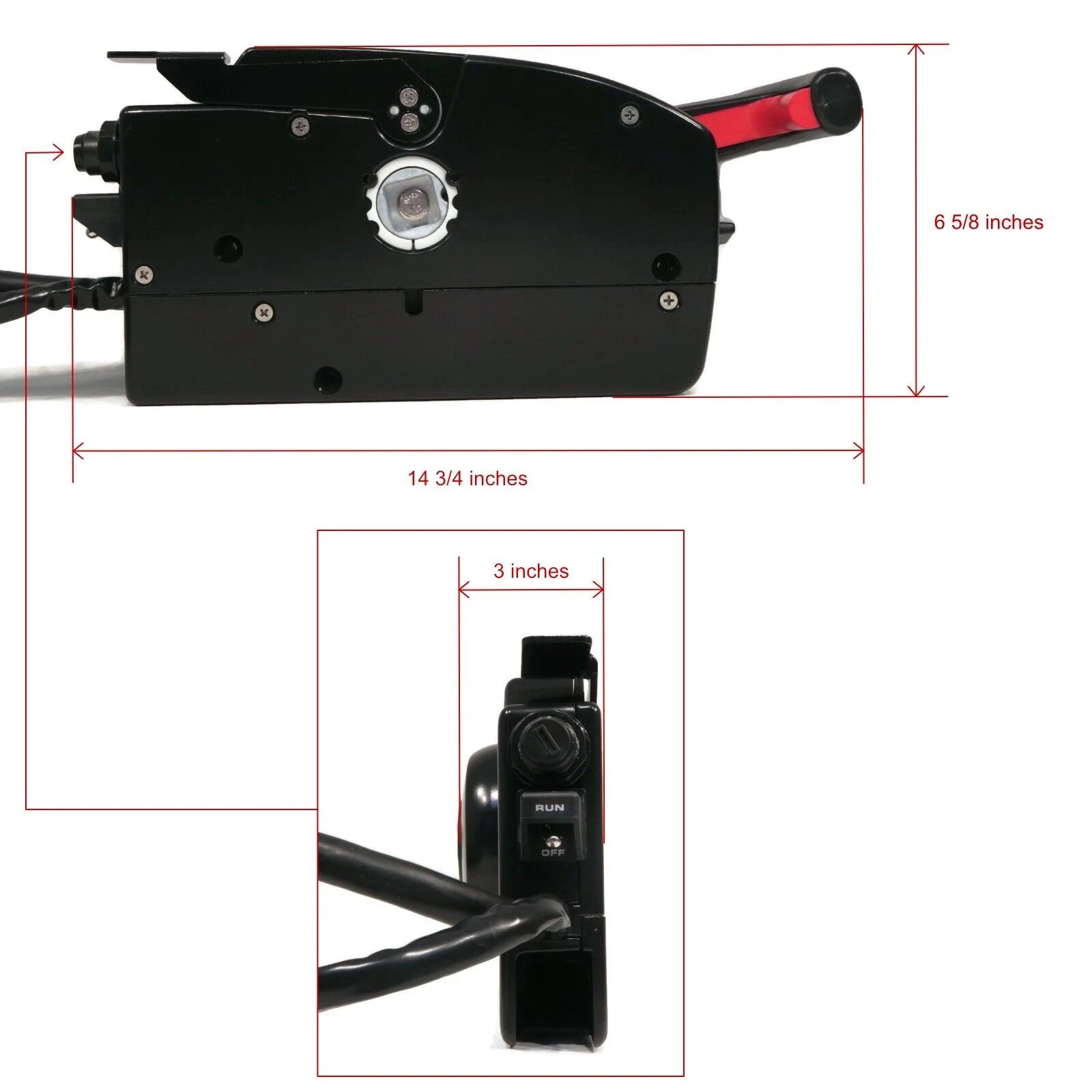 Side Mount Remote Control For Mercury Outboard Motor Boat A635731