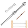 60 Pack T316 Stainless Steel Swage Threaded Stud Tension End Fitting for 1/8 Cable X218