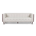 Tufted 3 Seater Sofa Beige/Brown N385