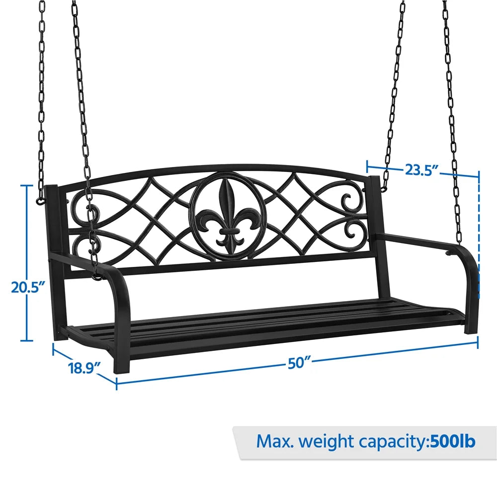 Black Iron Porch Swing V94333