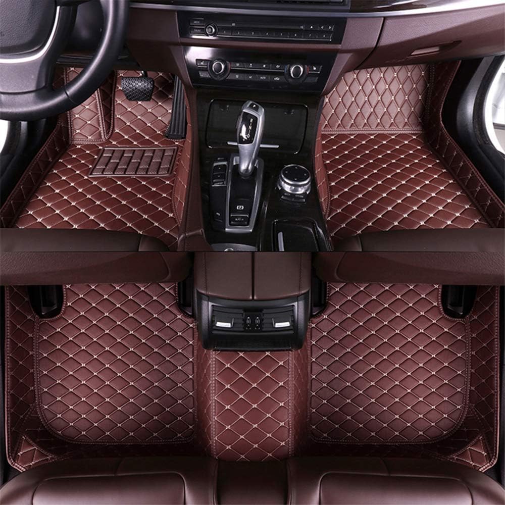 Beige XPE Leather Full Surrounded Car Floor Mats O912321
