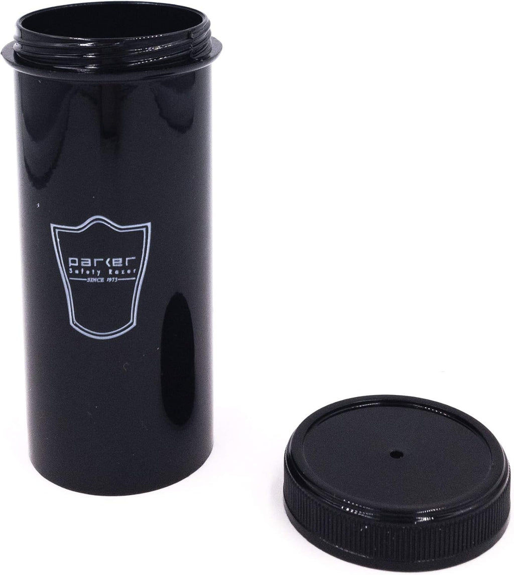 100% Silvertip Travel Shave Brush with Case, Black, Pack of 2 T4121