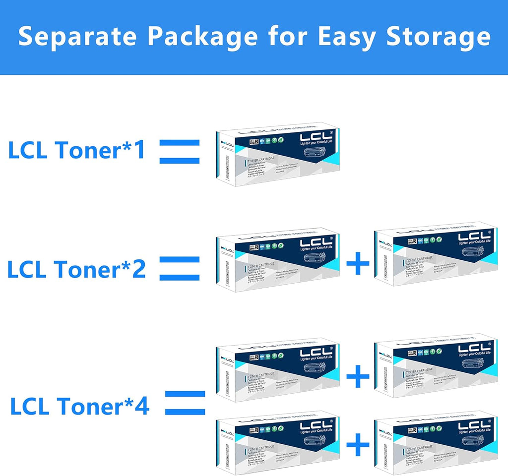 4-Pack Compatible Toner Cartridge for HP 202A 202X M591