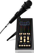 Studio Condenser Microphone USB Live Sound Card Audio Interface F26569