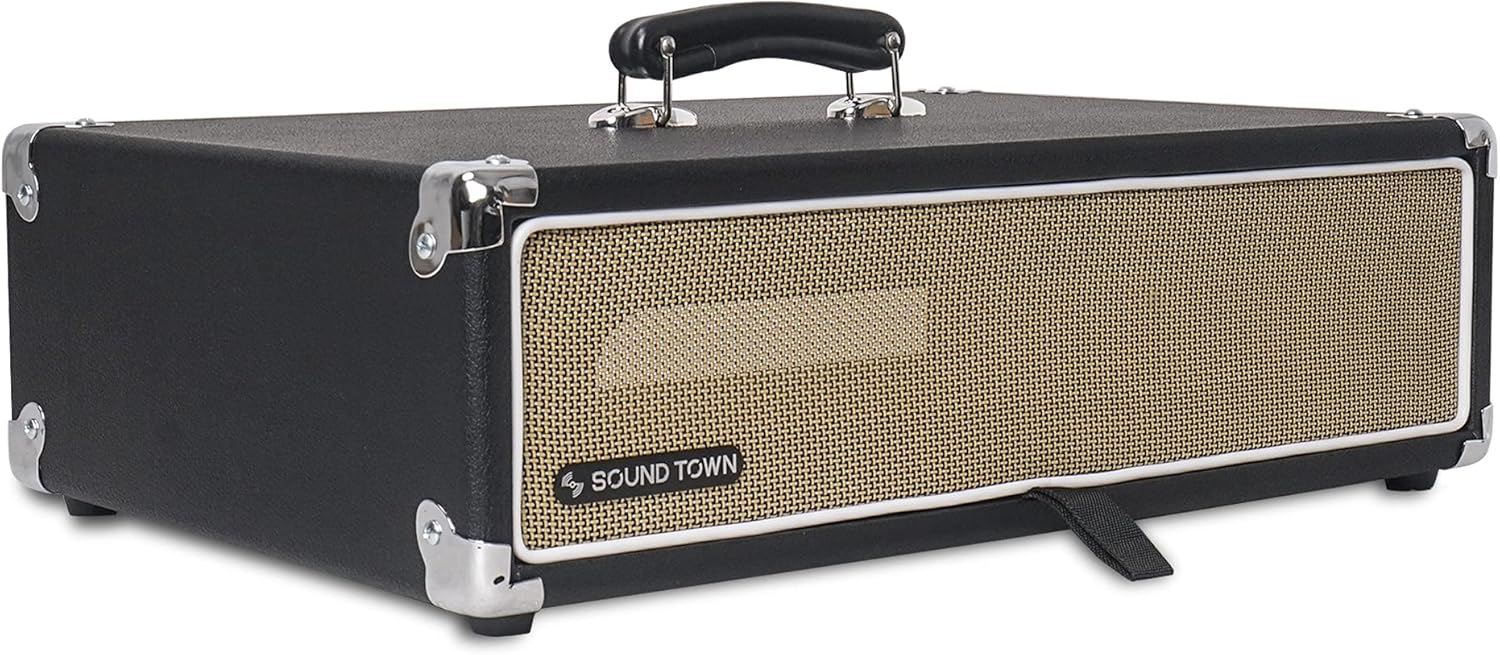 Vintage 2U Amp Rack Case with Rubber Feet, Black R5306