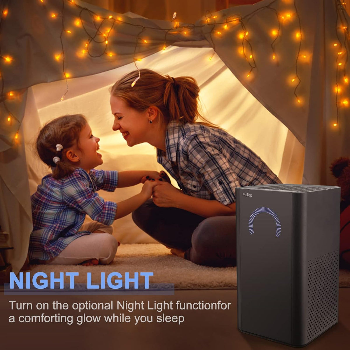 Black H13 True HEPA Air Purifier A4456