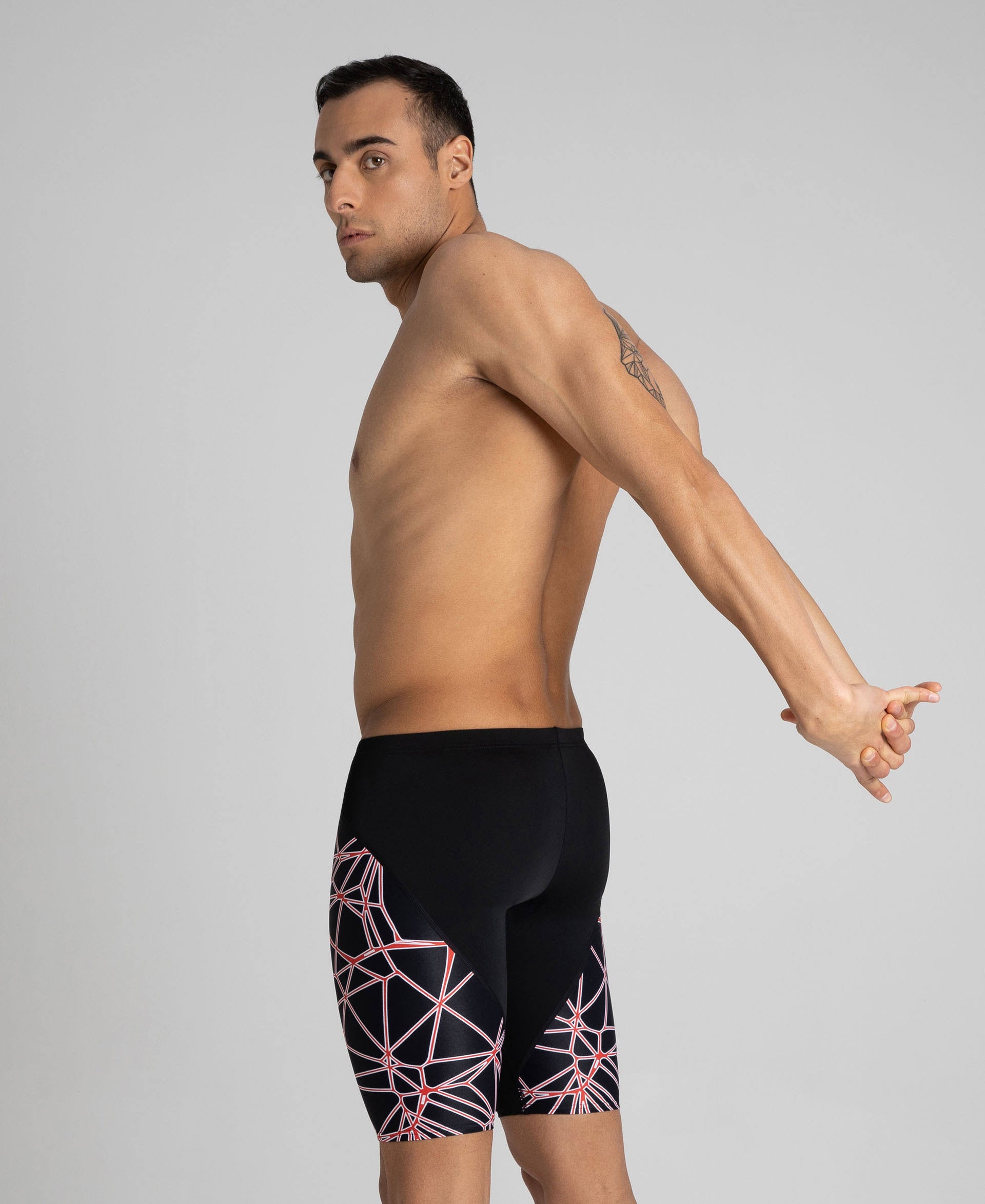 Navy/Neon Blue Jammer Swimsuit Q4417