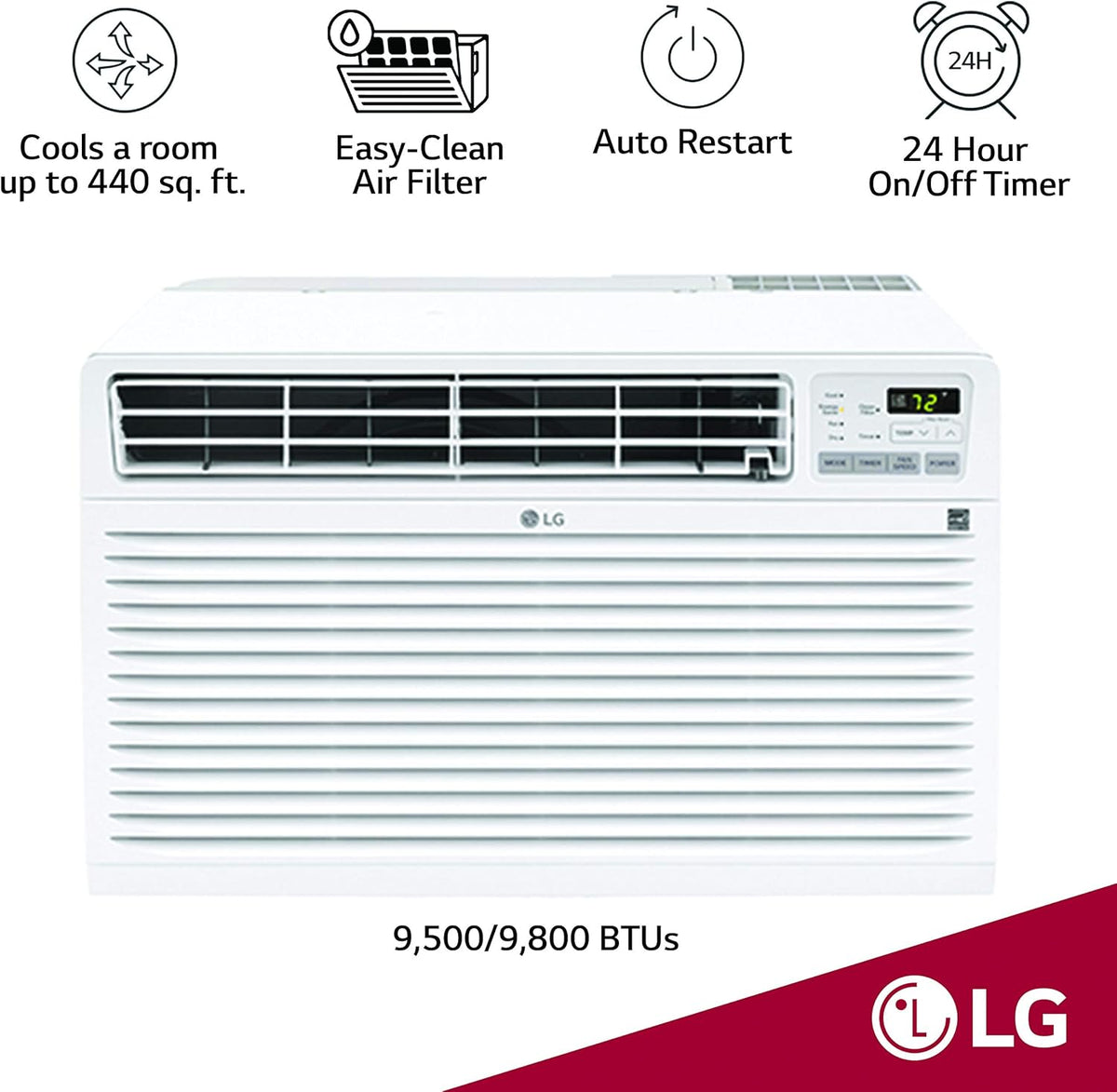 White 10,000 BTU Through-the-Wall Air Conditioner R4497