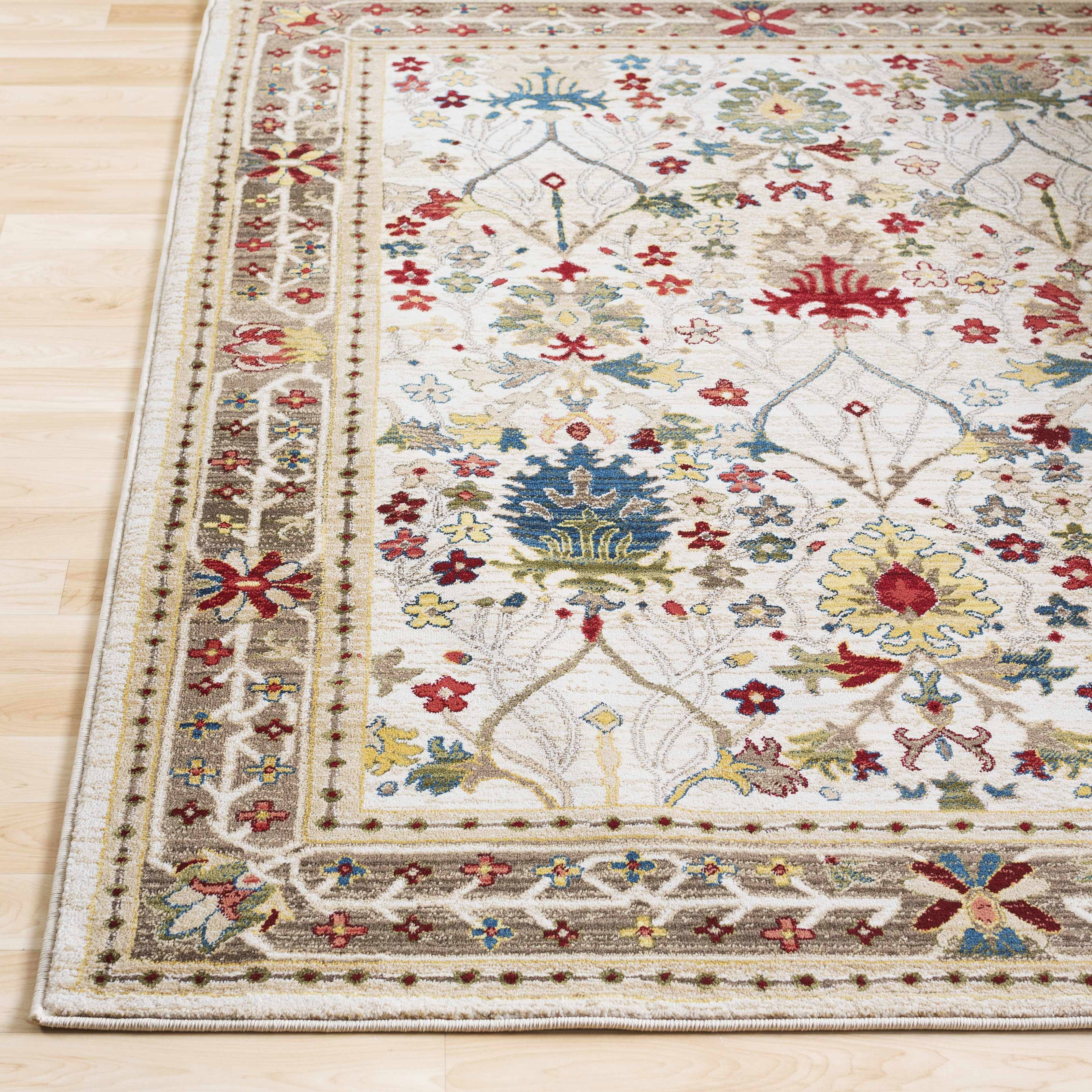 Rectangle Traditional Polypropylene Area Rug W4506