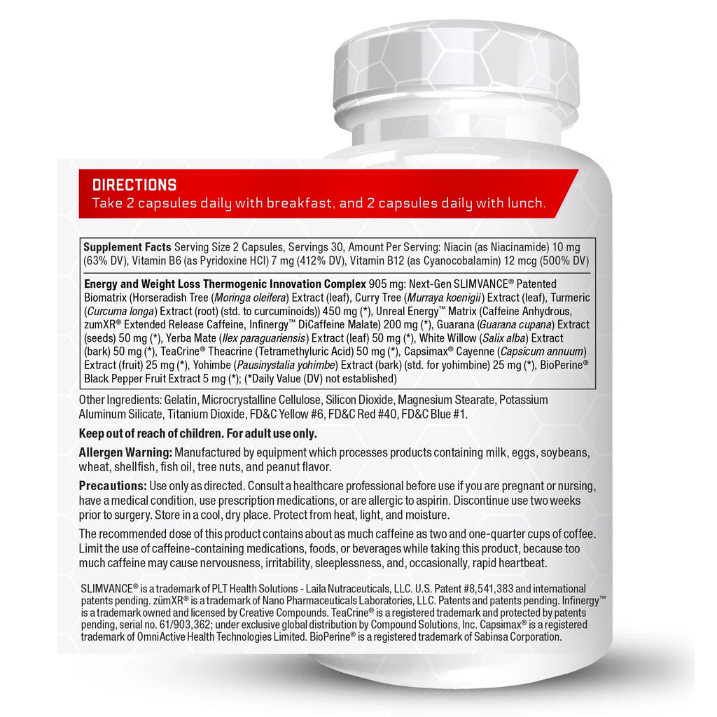 60 Count Thermogenic Fat Burner Supplement I91455