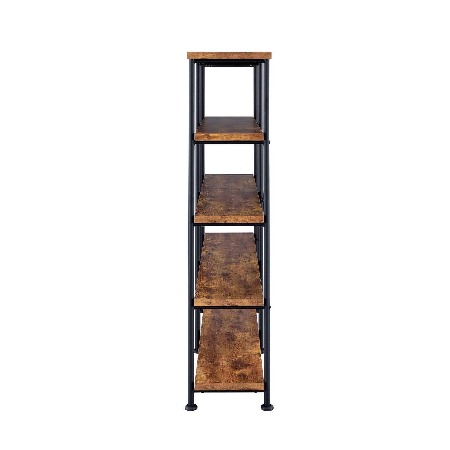 Antique Nutmeg Double-Wide Bookcase K6614