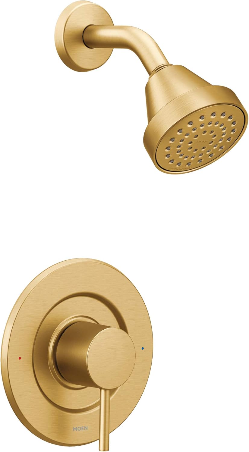 Brushed Gold Modern Shower Trim Kit T9708