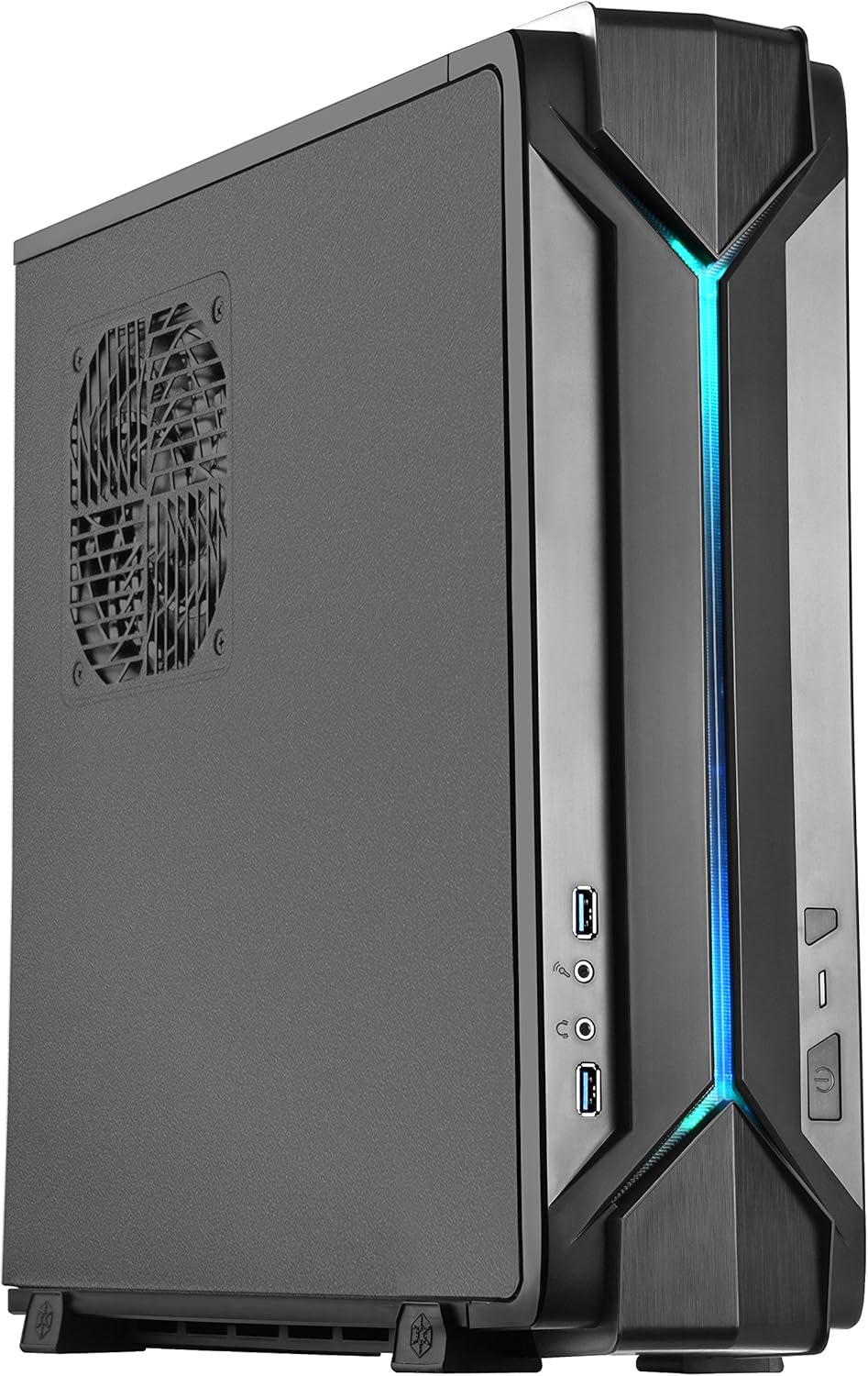 Black Mini-ITX/DTX SFX Computer Case with PCI-E Riser Card I226965