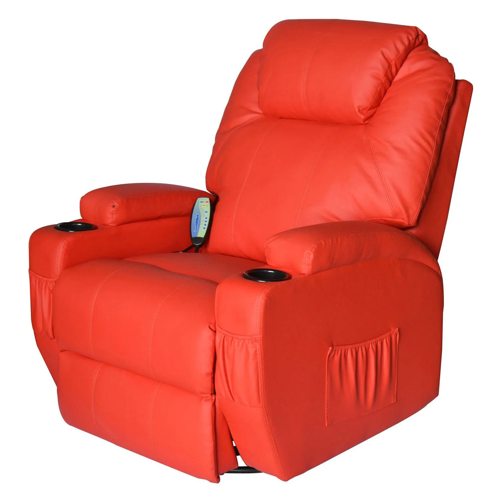 Brown PU Leather Recliner Massage Chair O60075