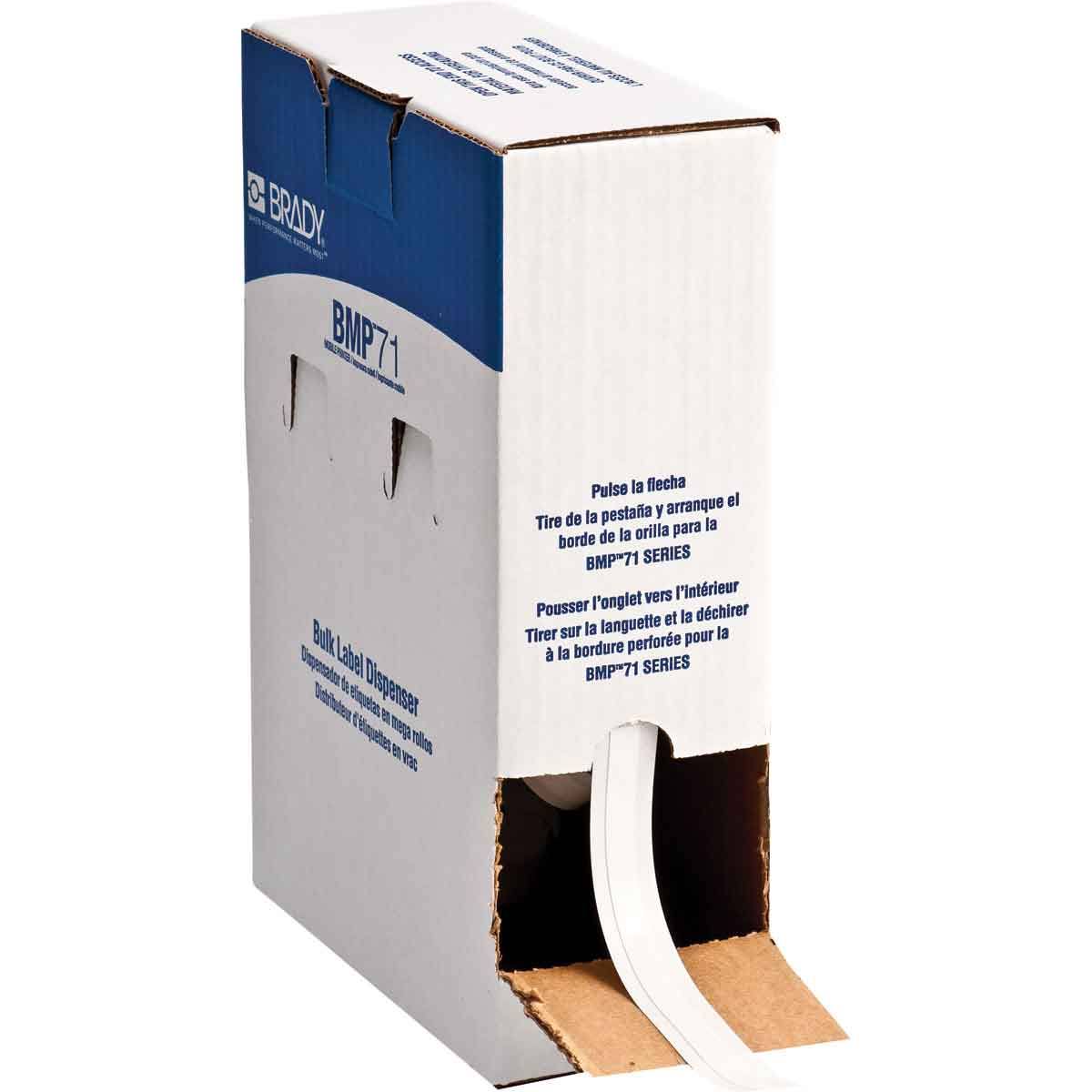 White Vinyl Cloth Label Cartridge K37603