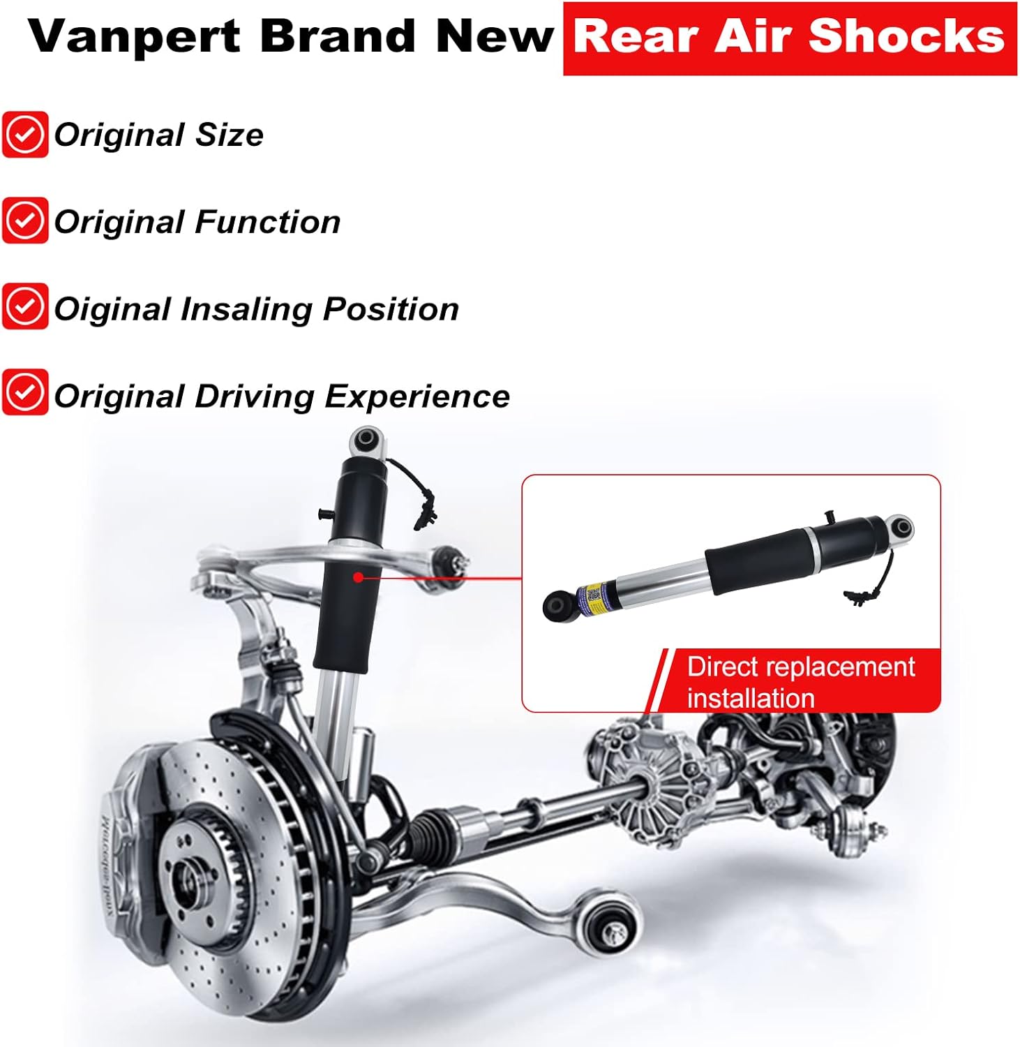 Rear Air Shocks set of 2 X53555