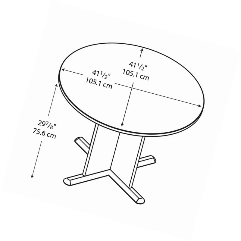 Natural Cherry Round Conference Table X539458