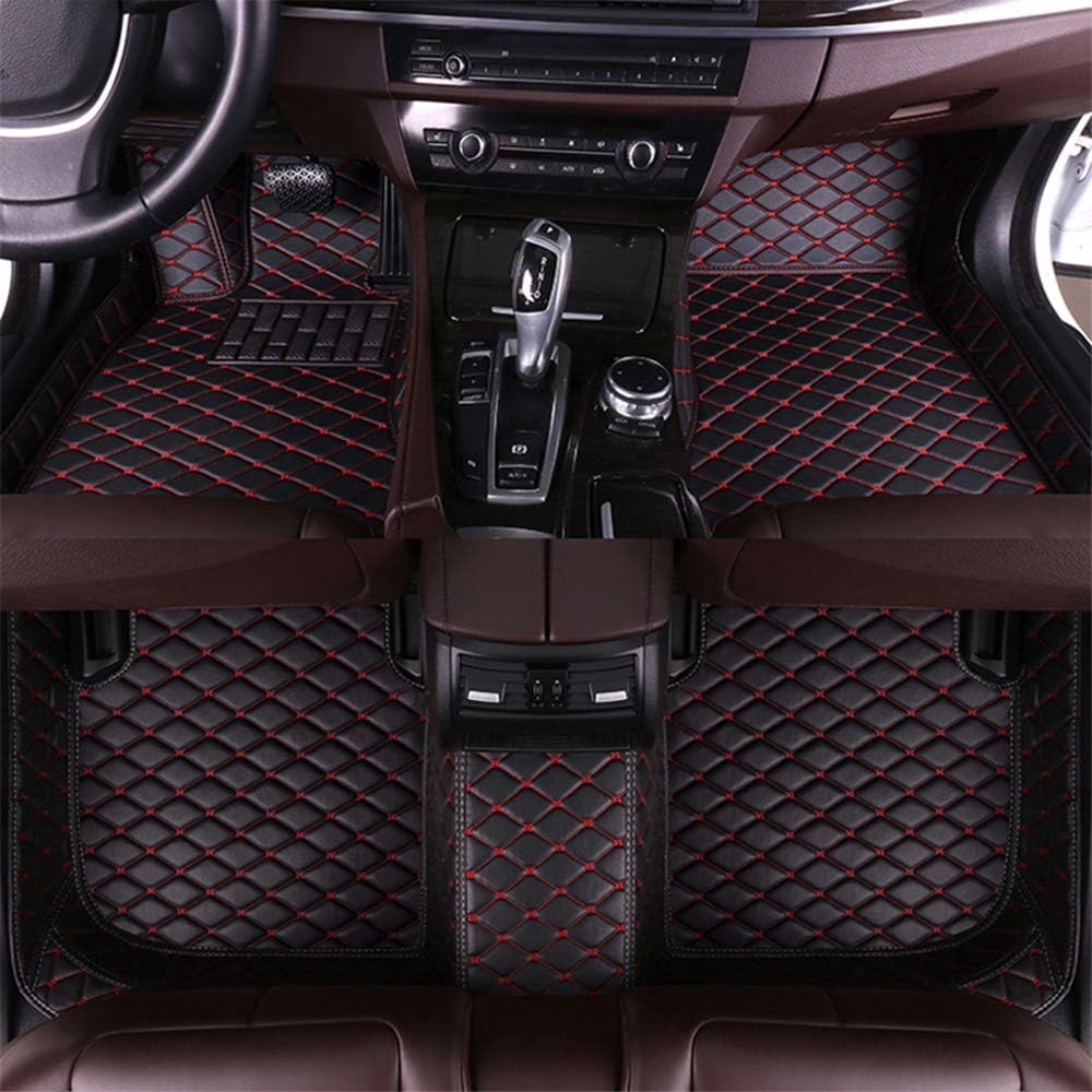 Beige XPE Leather Full Surrounded Car Floor Mats O912321