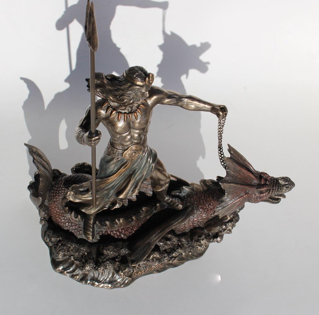 Cold Cast Bronze Hippocampus Statue G838729