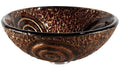 Oil Rubbed Bronze Glass Vessel Sink V452