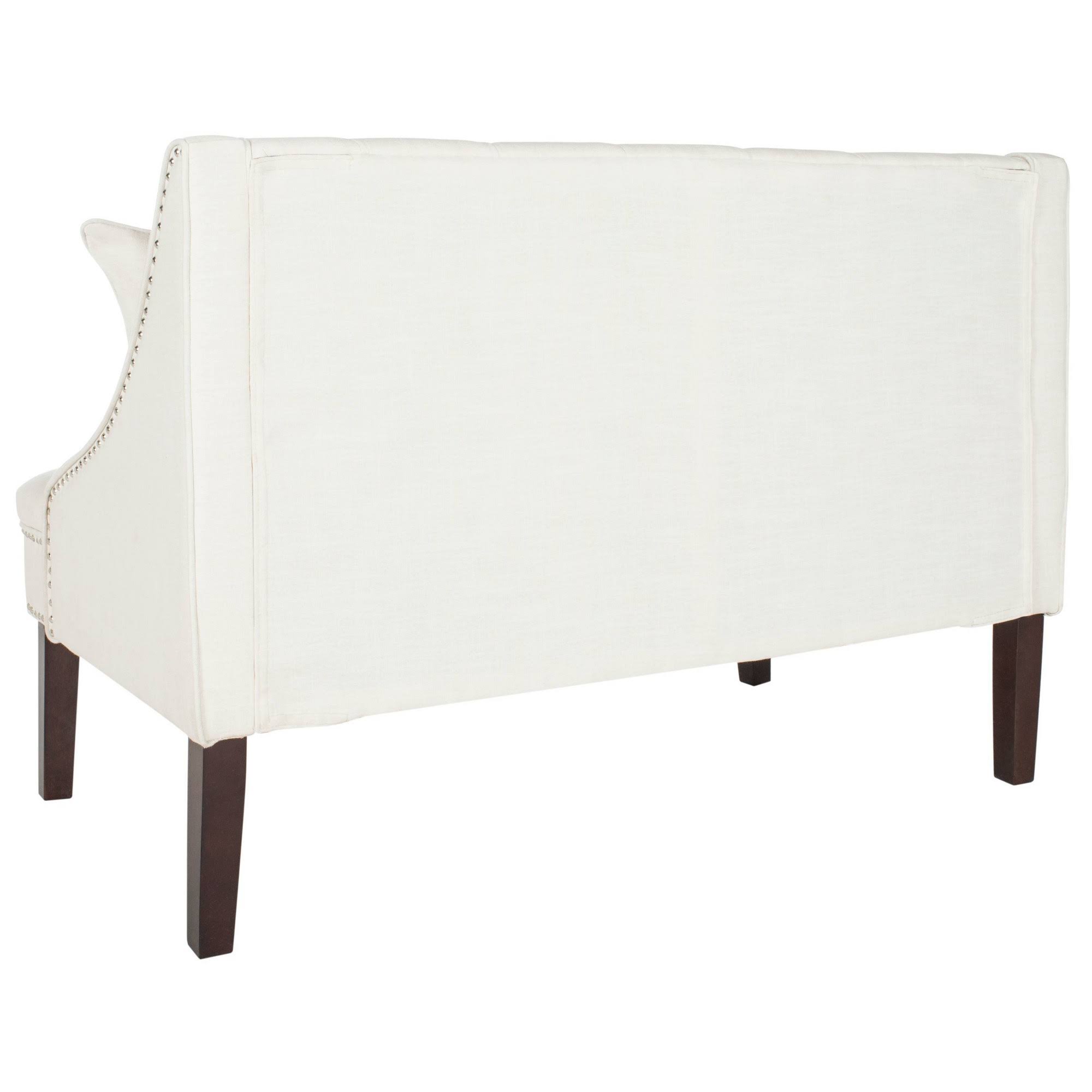 Light Beige Linen Settee M597