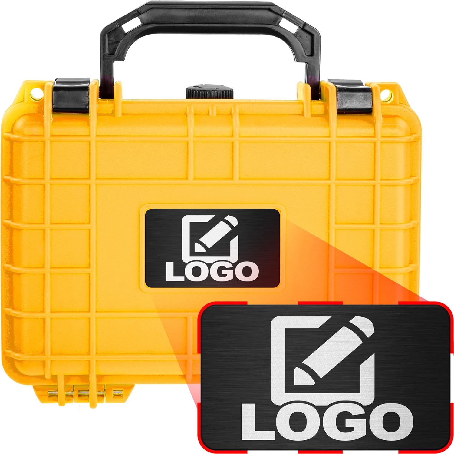 Hard Case Water & Shock Proof with Foam 8.12 inch 6.56 inch 3.56 inch Black R181758