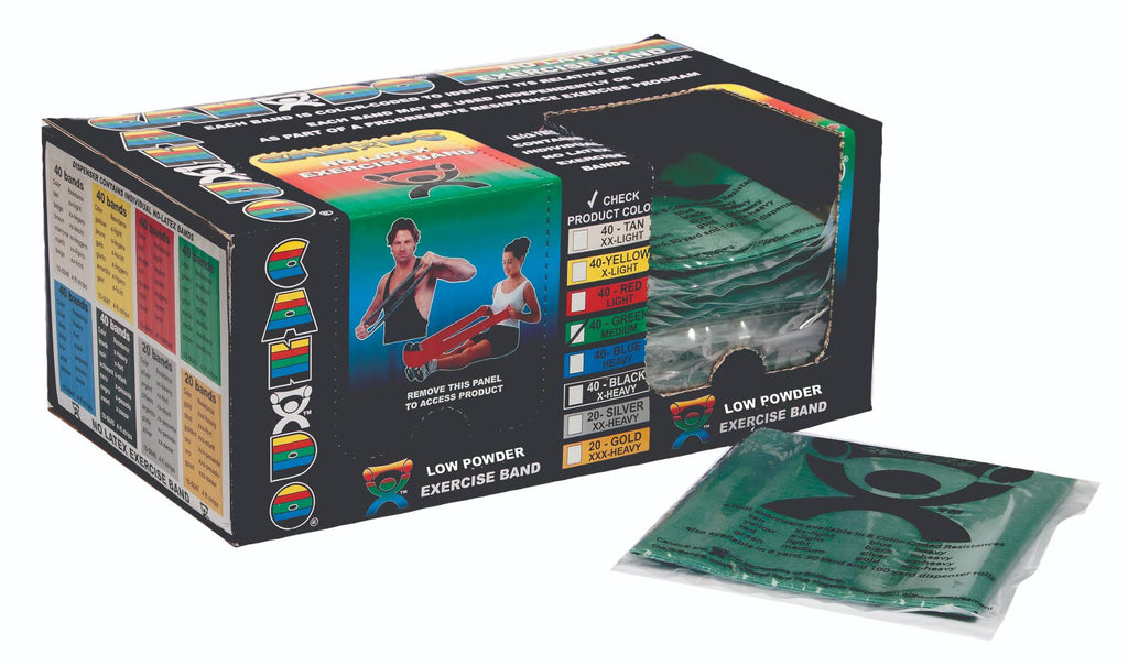 Green Medium Exercise Band - Box of 40 A8468