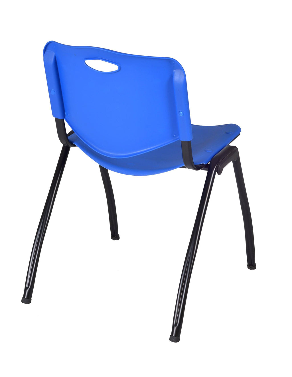 48x22 Round Breakroom Table with 4 Stack Chairs N6343