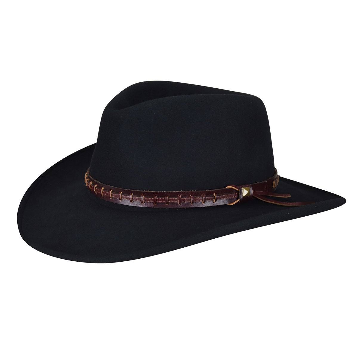 Black Wool Western Hat K9867