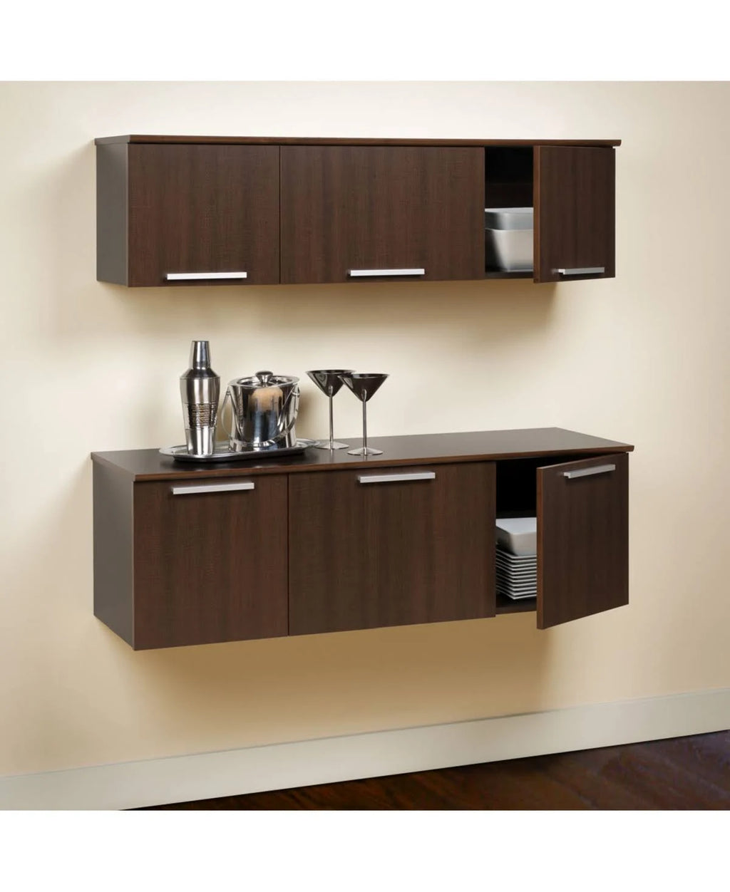 Black Wall Mounted Hutch P647