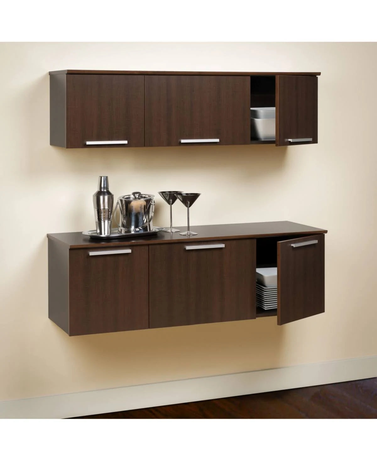 Black Wall Mounted Hutch P647