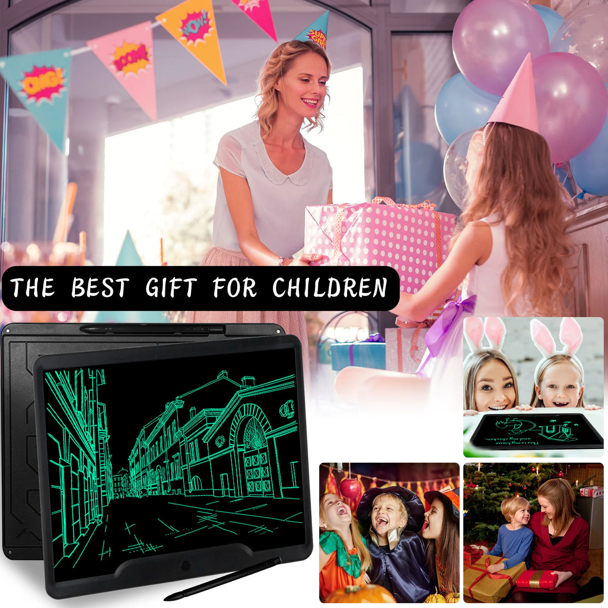 15 Inch LCD Writing Tablet Black W30275