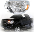 Chrome Housing Headlight Assembly with Amber Reflector for 2012-2015 Toyota Tacoma L693494
