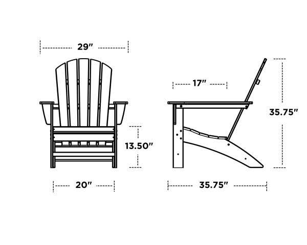 White Adirondack Chair M7402