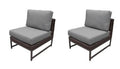 Grey Armless Sofa M849
