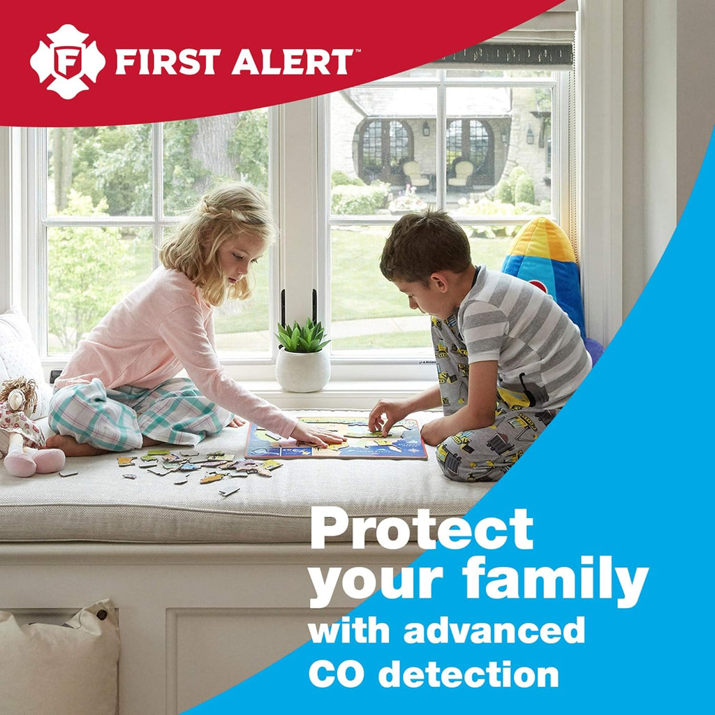 Carbon Monoxide Detector, Battery Operated, White, 3-Pack T984152